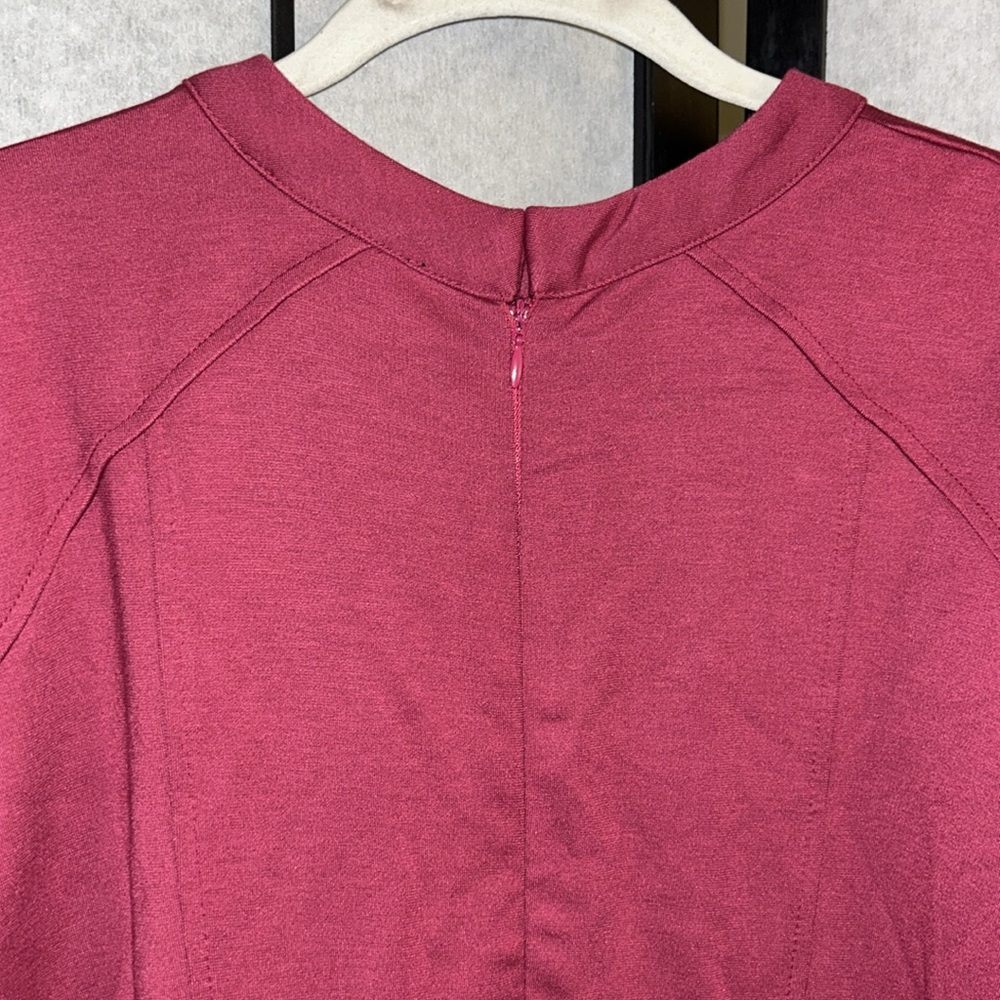 NWT Eloquii burgundy colored dress in plus size 20 - Picture 8 of 10